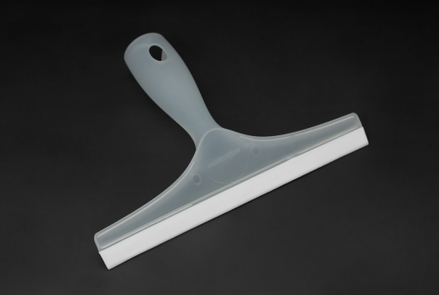 Clear shower squeegee