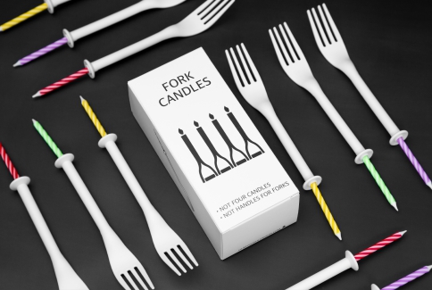 Fork Candles Plastic